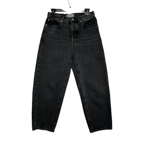 Madewell Balloon Jeans in Washed Black – High Rise – Size 26 – NWT - Picture 1 of 6
